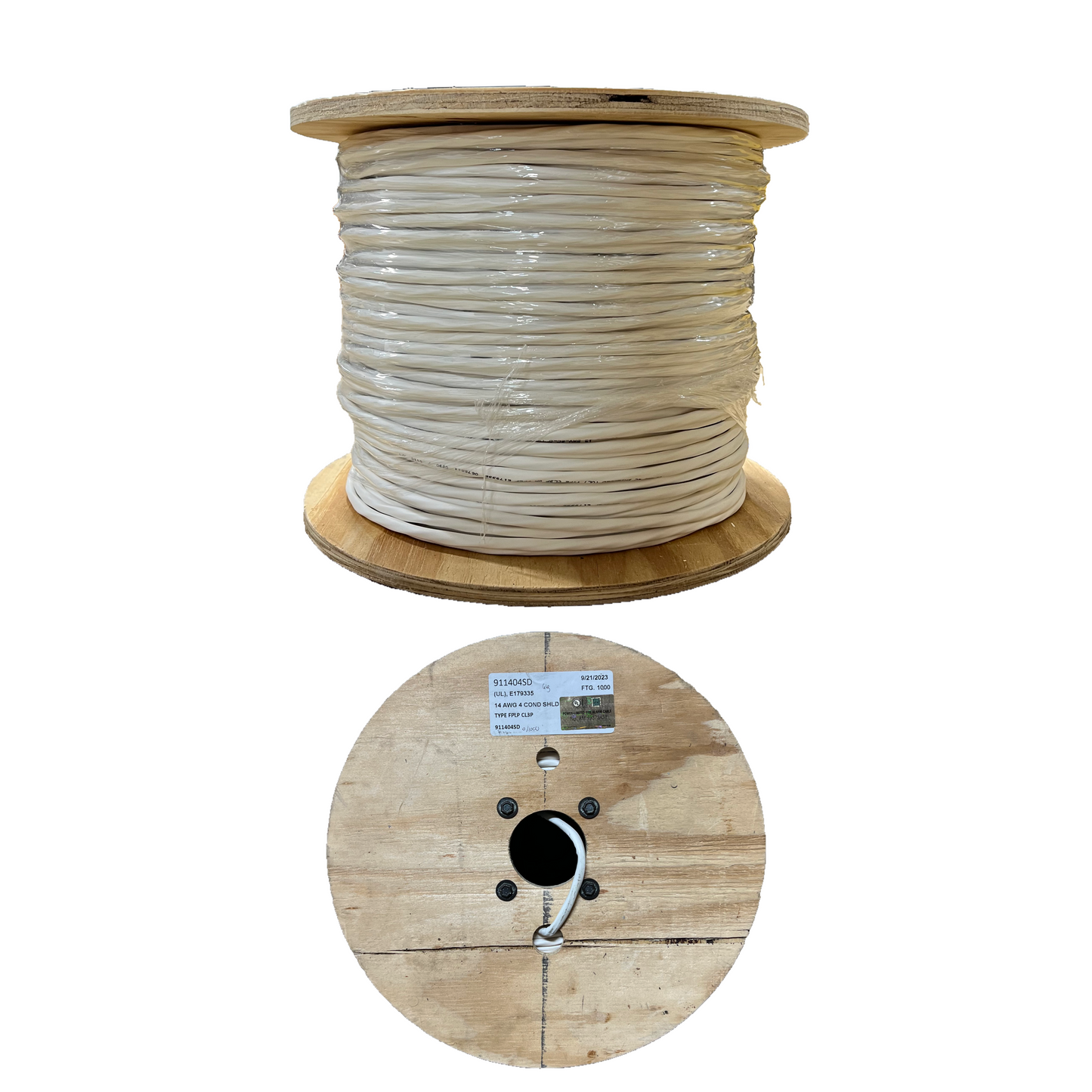 14 AWG 4 Conductor Plenum Unshielded CL3P Speaker Cable