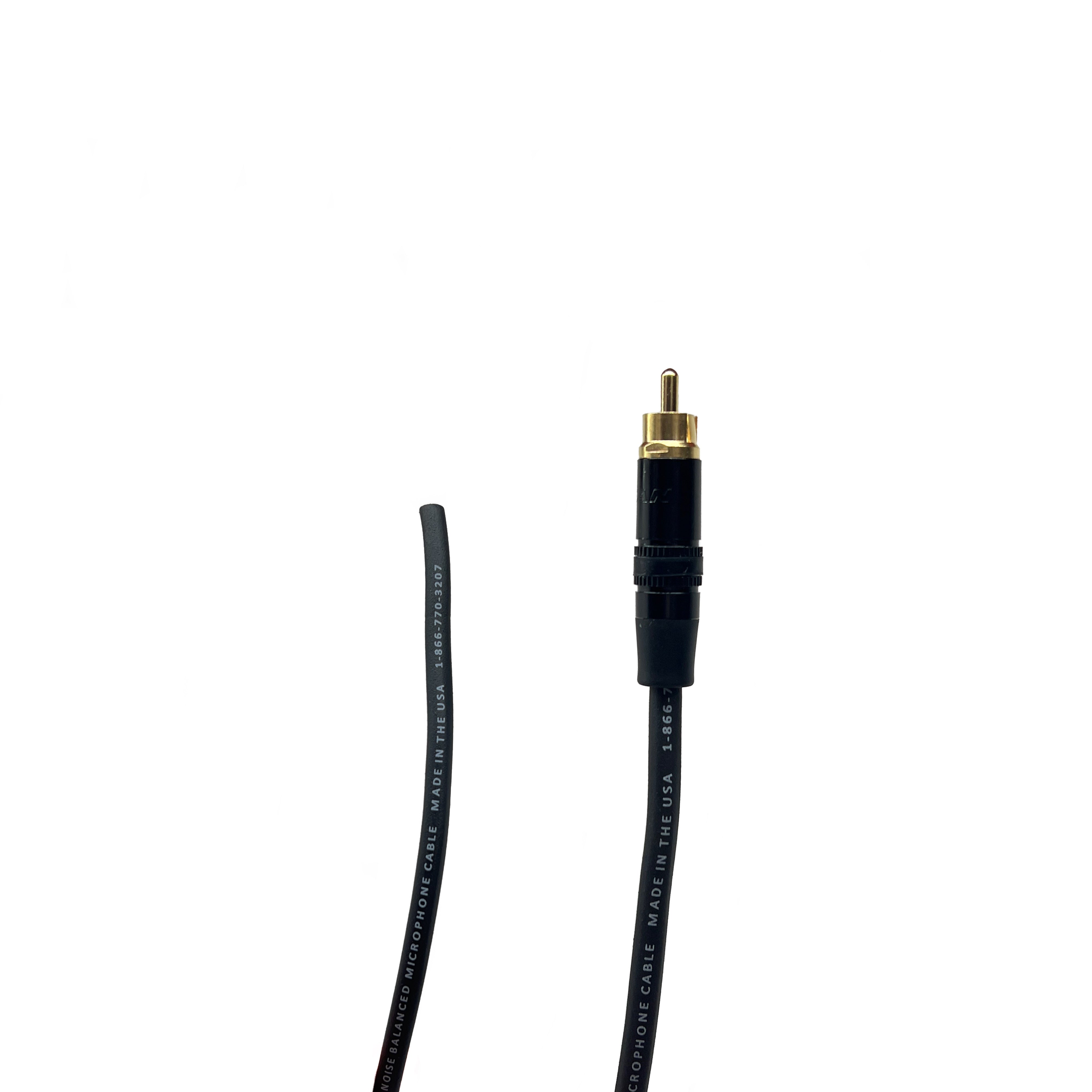 Pro Audio RCA Male to Blunt 24 AWG Cables – Custom Cable Connection