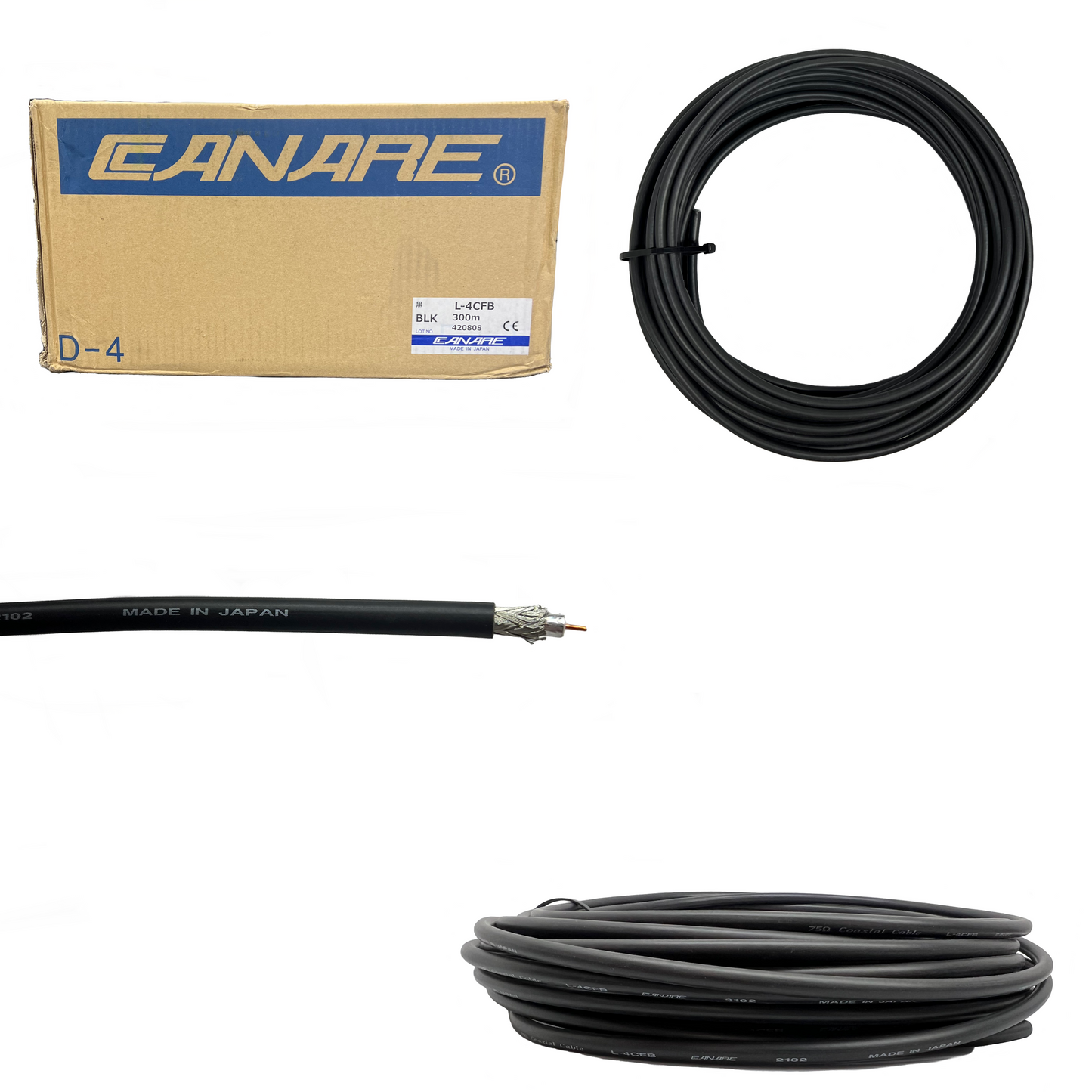 Canare L-4CFB 75ohm Flexible HD SDI Video Cable RG59