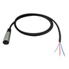 XLR 3 Pin Male to Blunt Install Cables - 24 AWG Flexible Shielded Audio Cable
