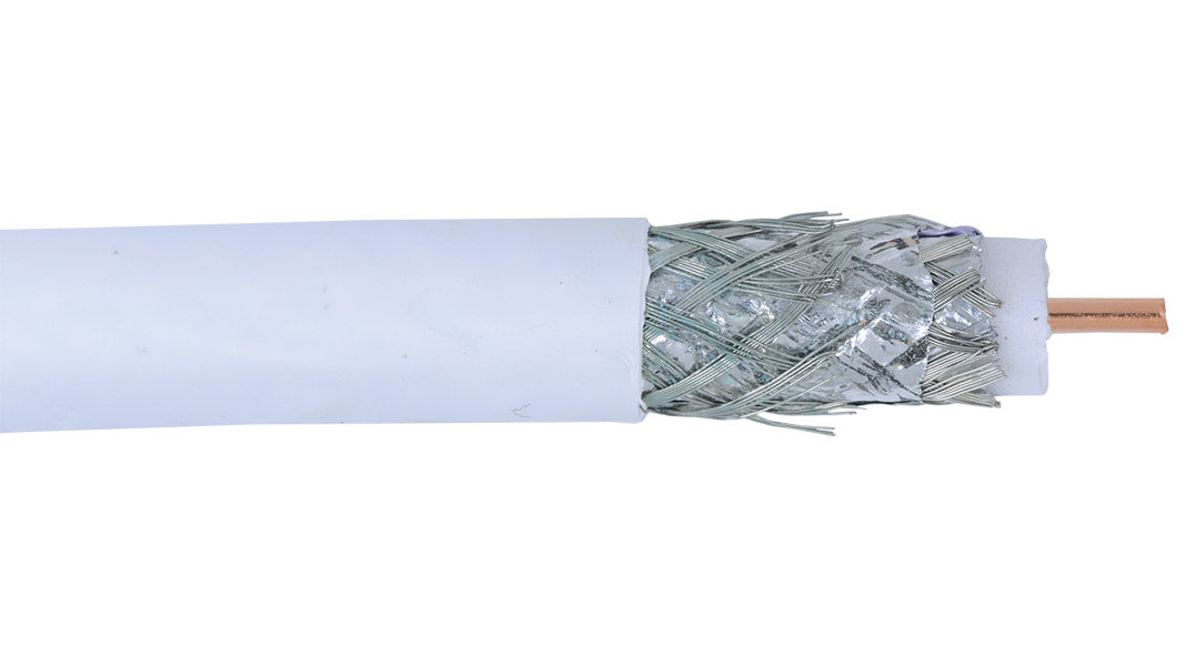 RG11 Quad Shield Plenum Video Coaxial Cable, White Jacket Commscope-2287V
