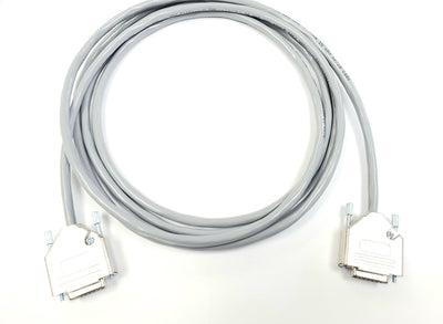 DB15 Female to Female All 15 Wires Connected 24 AWG - PVC Jacket - Gray