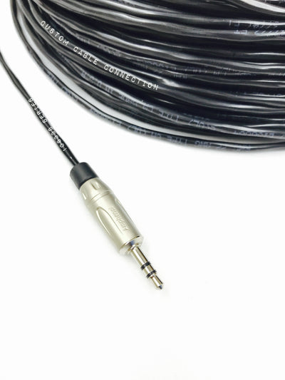 3.5mm Stereo to 1/4 inch TRS Stereo Cable Balanced Installation Grade