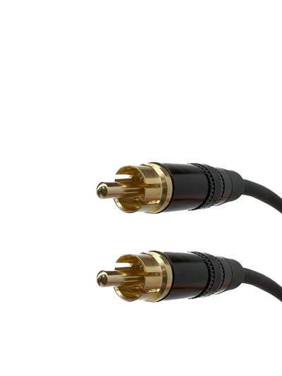 RCA Composite Coaxial Video Cable RG59 Black 75 Ohm