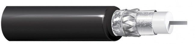 Belden 4694R 12G-SDI 4K UHD Black Coax Cable - 18 AWG - 1000 foot
