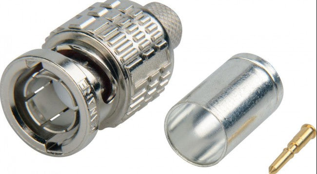 Canare BCP-D55UHD 12G-SDI 4K UHD 75-Ohm Crimp Plug BNC Connector for Canare L-5.5CUHD