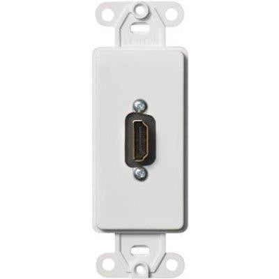 White Decora Wall Plate with HDMI Female Feed Thru Philmore 75-1177