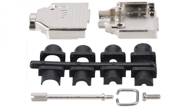 Nickel Plated Hood for DB9 / HD15 Pin MHDTZK9K