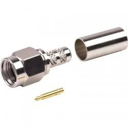 SMA Male Crimp 3 Piece Connector fits RG58