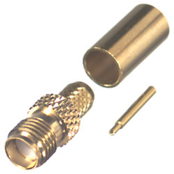 SMA Reverse Polarity Female Crimp RG58 Connector