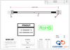 BNC Male to BNC Female 3G/6G/12G HD-SDI Mini RG59 Extension Cable - 75 Ohm - 23 AWG Coax