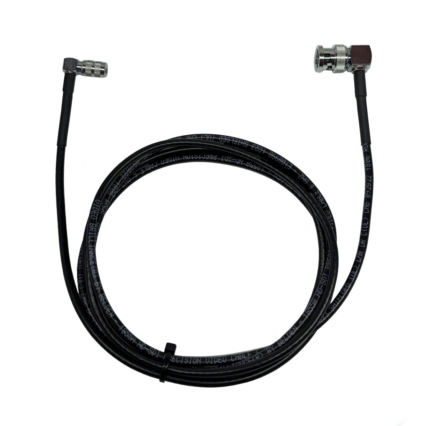 BNC Right Angle to Din 1.0/2.3 Right Angle HD-SDI 3G/6G Video Coaxial Cable
