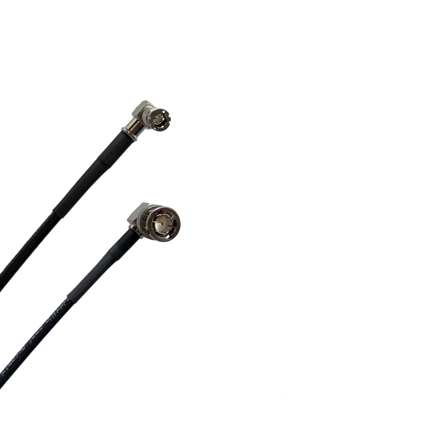 BNC Right Angle to HD Micro BNC Right Angle HD-SDI 12G Belden 4855R Video Coaxial Cable