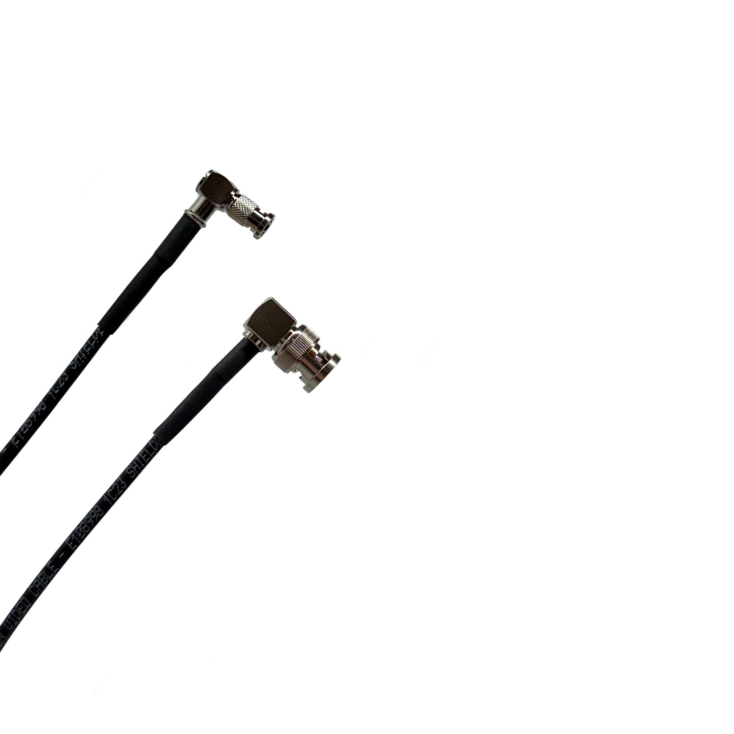 BNC Right Angle to HD Micro BNC Right Angle HD-SDI 12G Belden 4855R Video Coaxial Cable