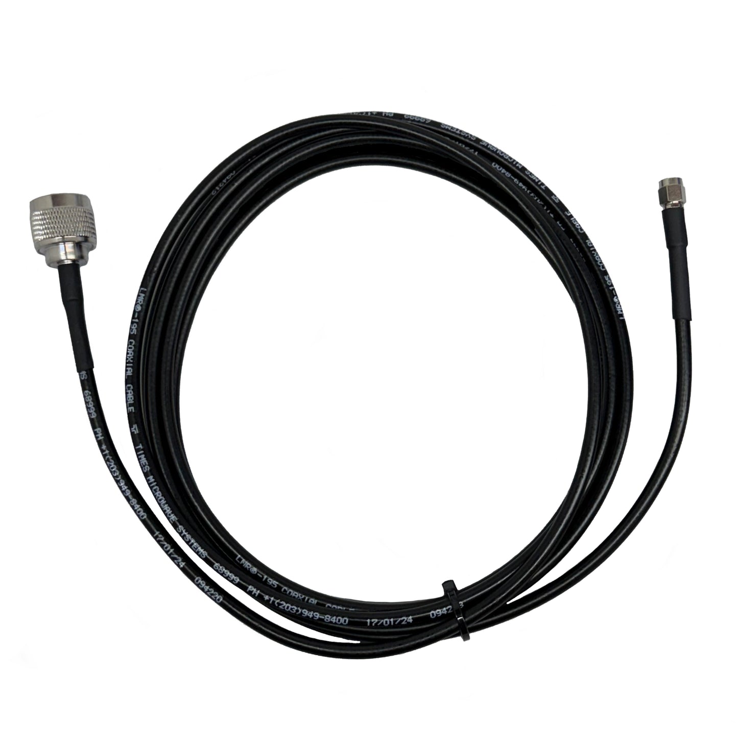 N Male to SMA Male Times Microwave LMR-195 Antenna Cables