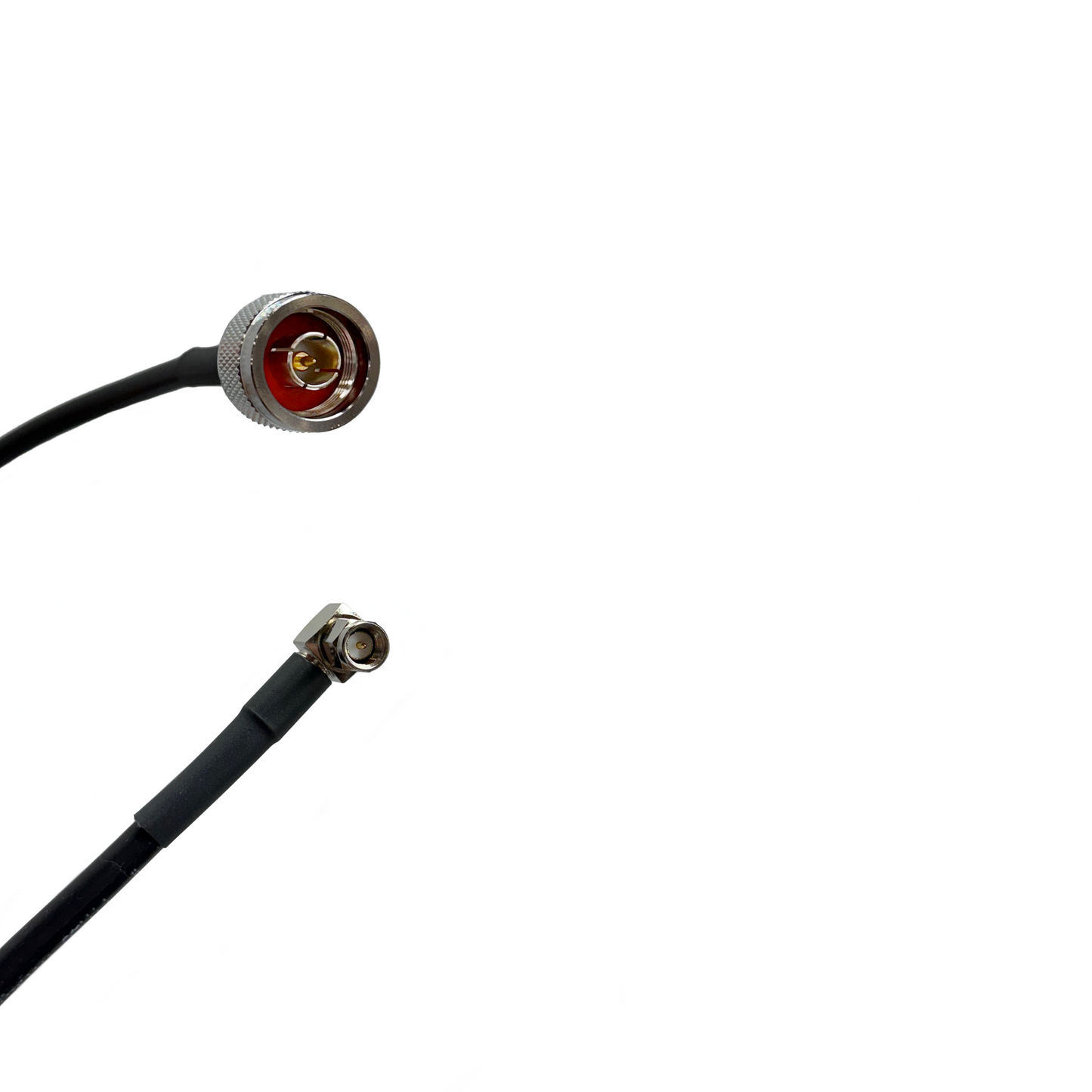 N Male to SMA Right Angle Times Microwave LMR240 Ultraflex 50 Ohm Cable