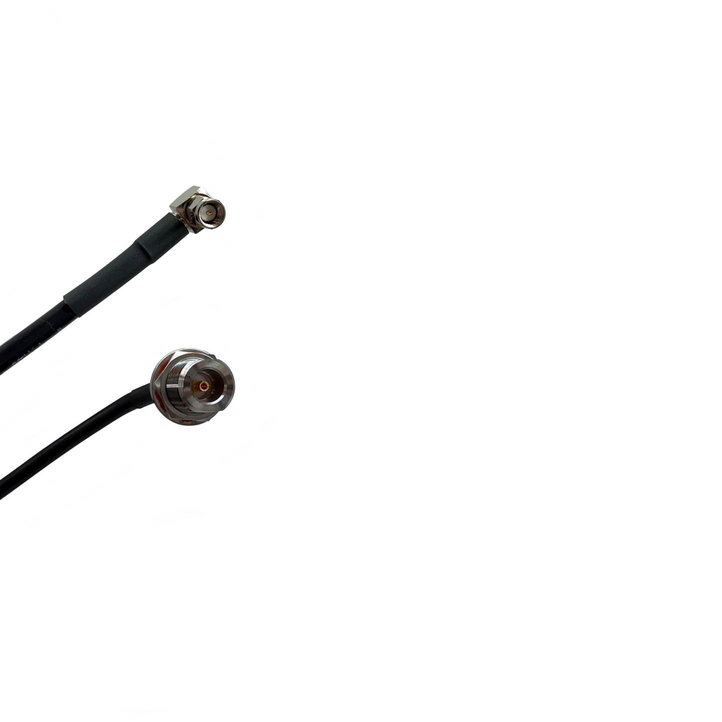 N Female to SMA Right Angle Times Microwave LMR-240 Ultraflex Cables