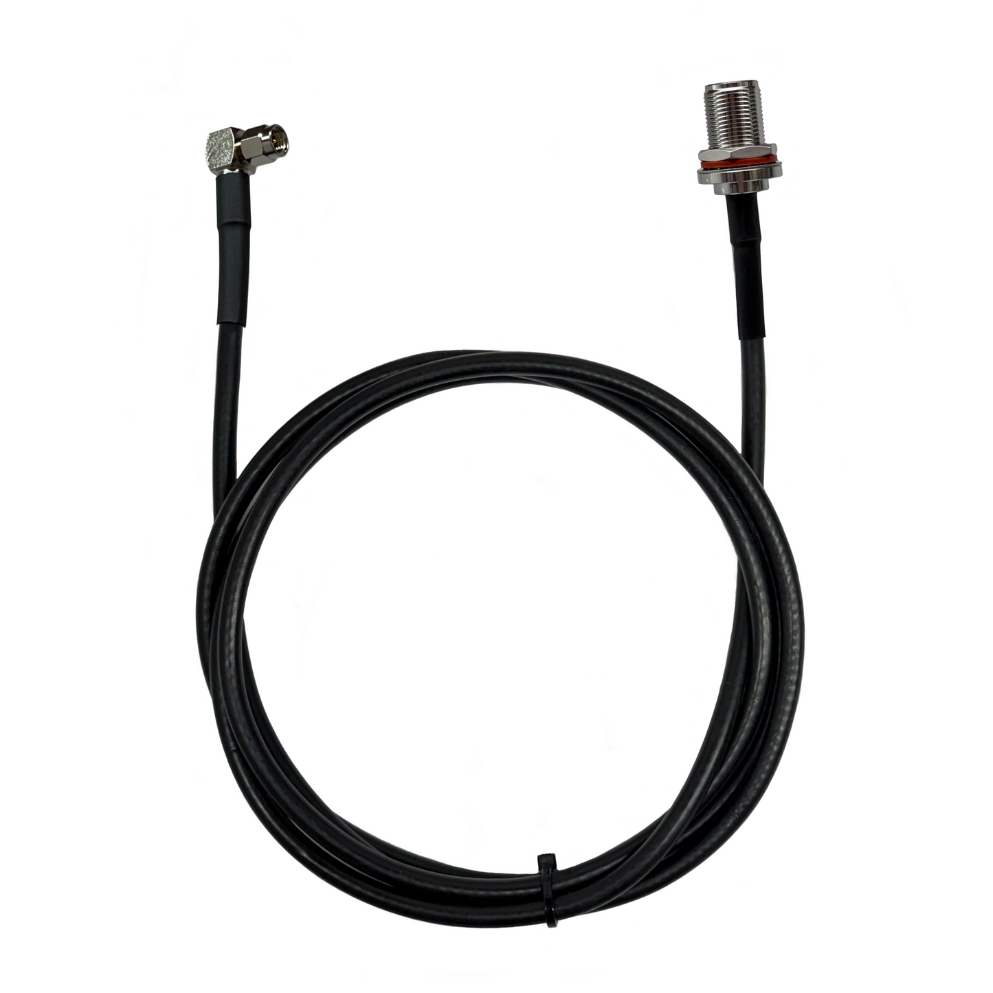 N Female to SMA Right Angle Times Microwave LMR-240 Ultraflex Cables