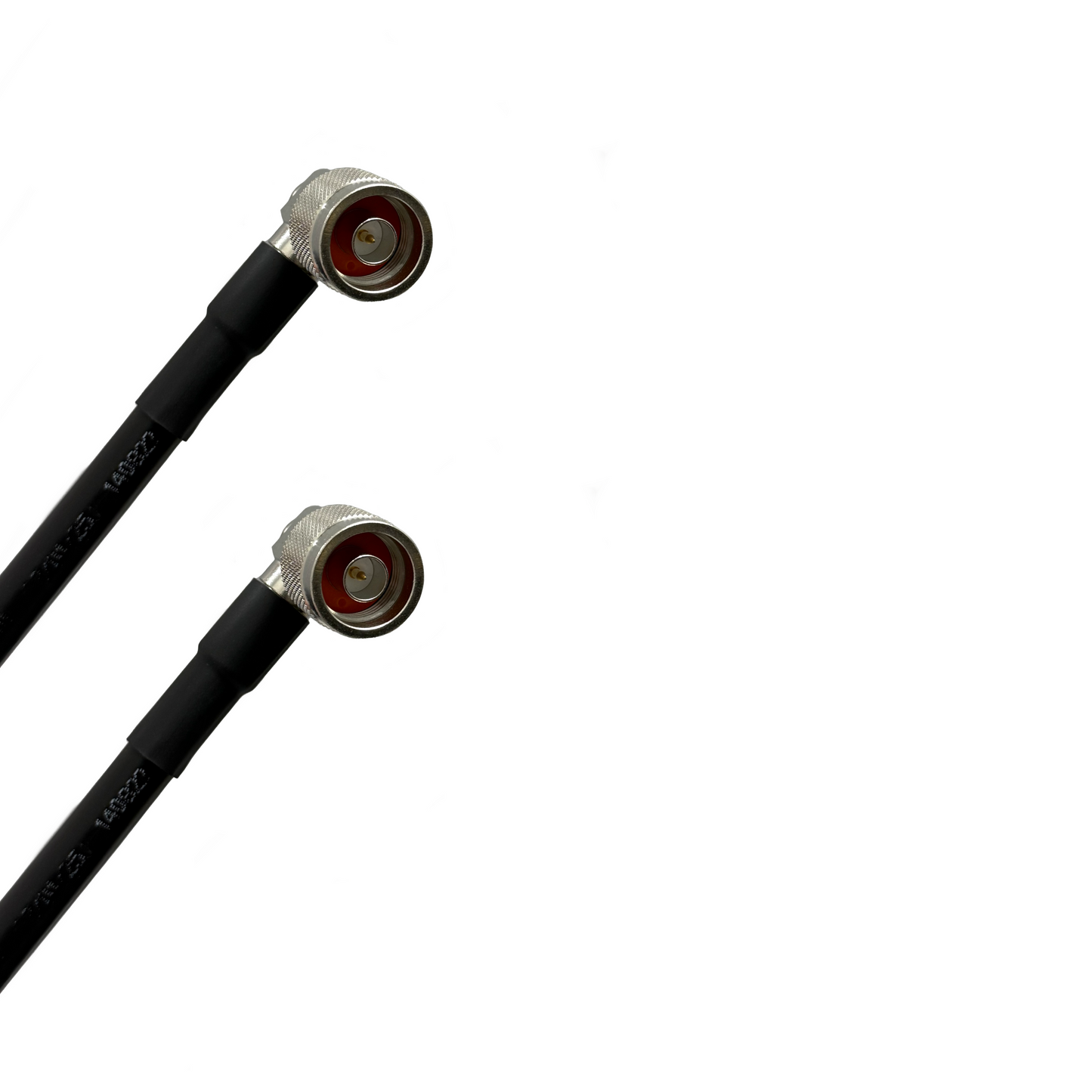 N Male Right Angle to N Male Right Angle Times Microwave LMR-400 50 Ohm Cable