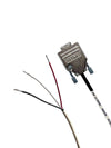 DB9 Female to Blunt 22 AWG Plenum White Jacket Serial Cable - Only Pins 1, 4 and 5 Wired