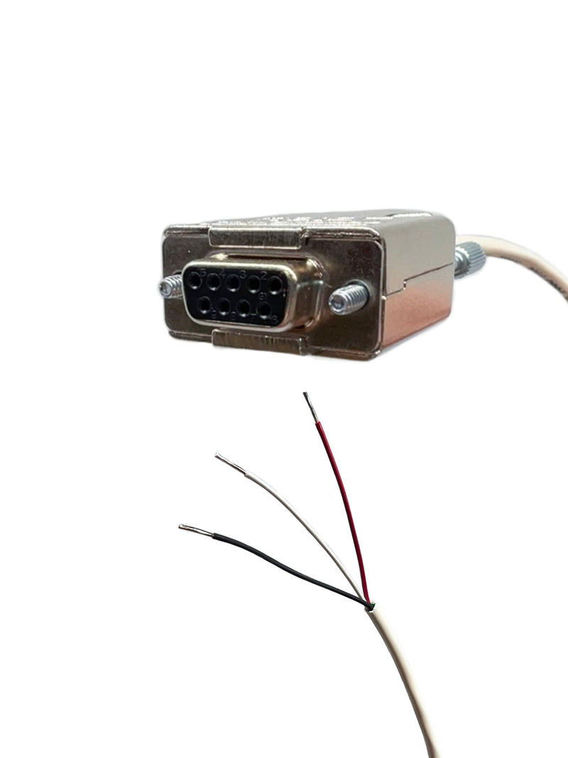 DB9 Serial to Blunt 22 AWG Plenum White Jacket Serial Cable - Custom ...