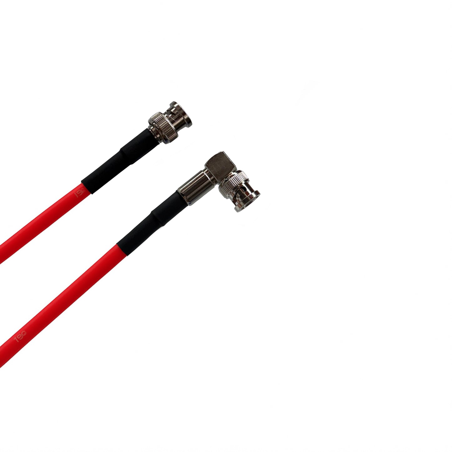 HD-SDI RG6 BNC to BNC Right Angle Video Cable - 75 Ohm Coaxial - 3G/6G