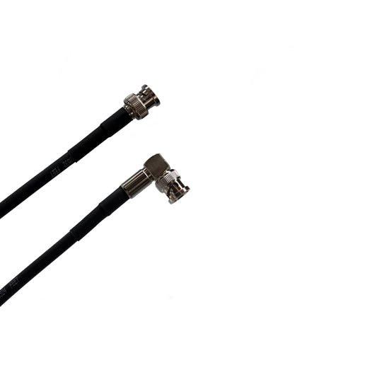 HD-SDI RG6 BNC to BNC Right Angle Video Cable - 75 Ohm Coaxial - 3G/6G