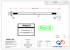 HD-SDI RG6 BNC to BNC Right Angle Video Cable - 75 Ohm Coaxial - 3G/6G