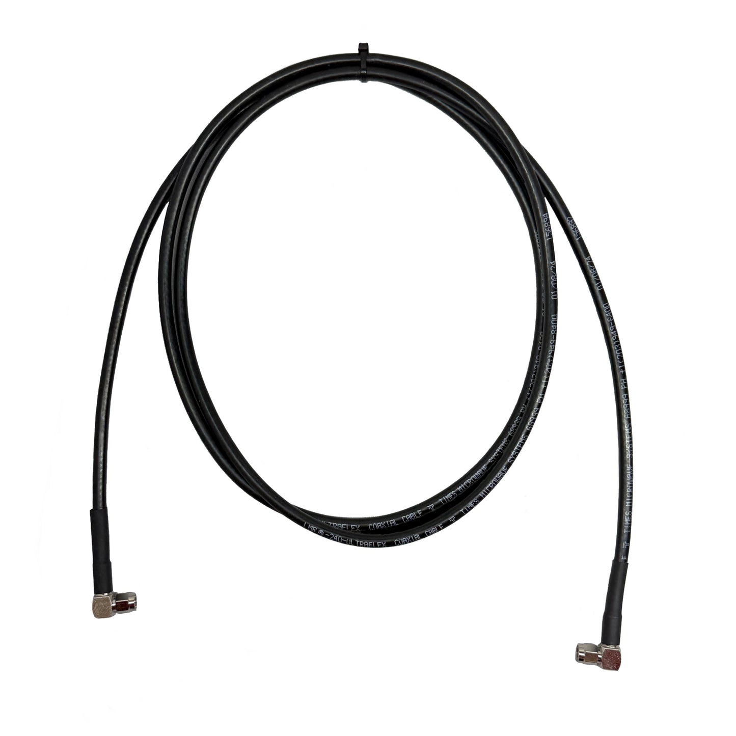 SMA Right Angle to SMA Right Angle Times Microwave LMR240 Ultraflex 50 Ohm Cable