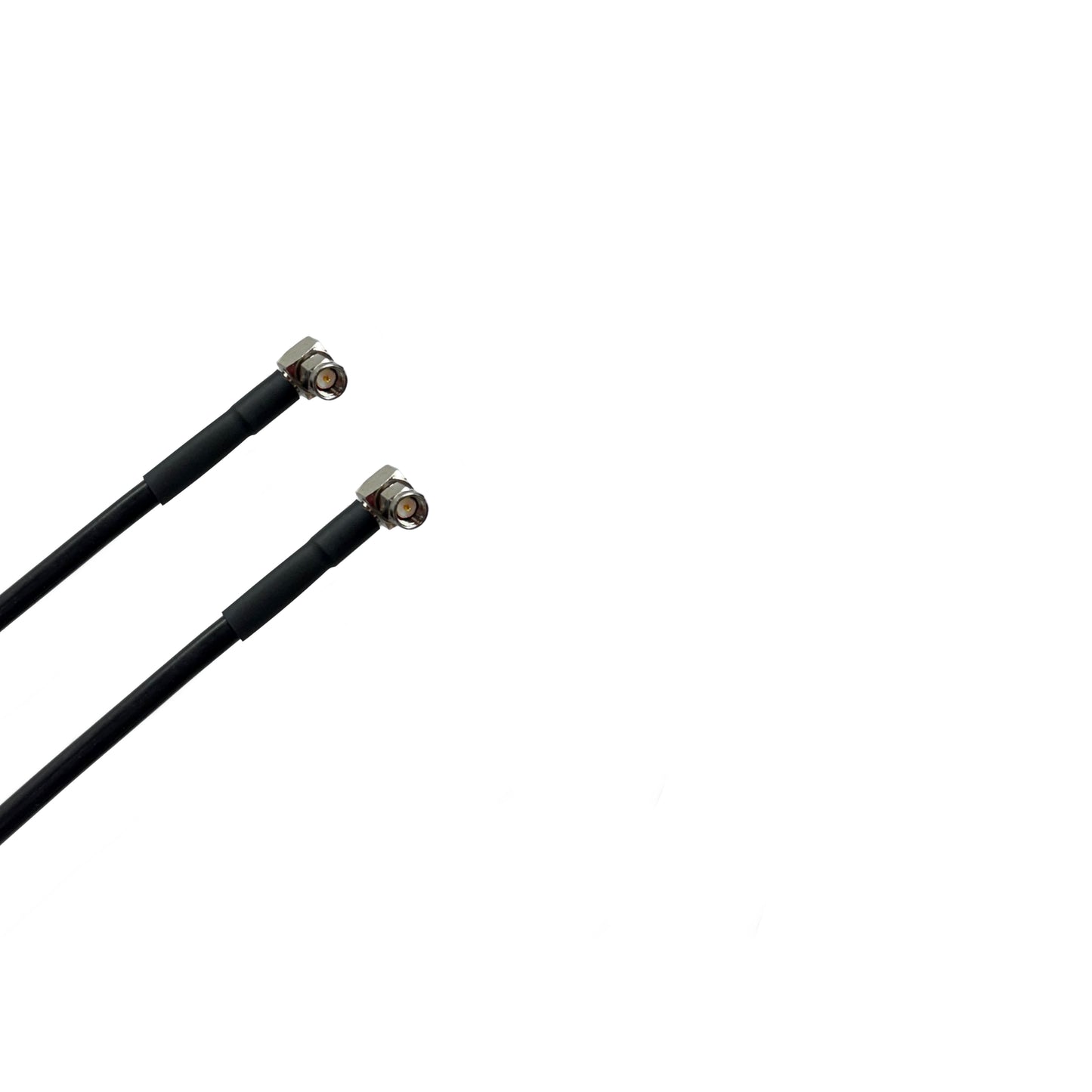 SMA Right Angle to SMA Right Angle Times Microwave LMR240 Ultraflex 50 Ohm Cable