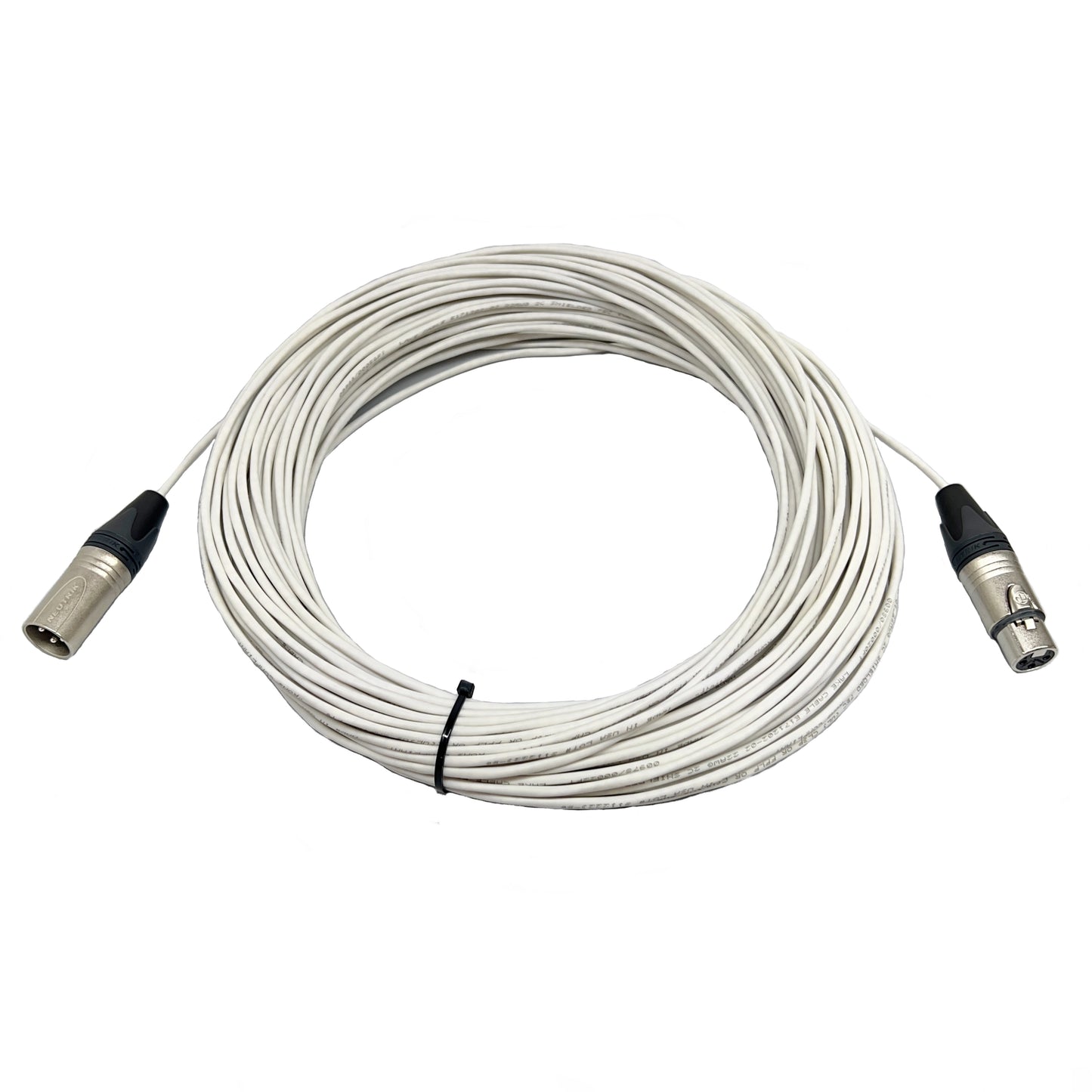 Balanced Plenum XLR Audio Cables with Male to Female Neutrik Connectors All Lengths Available