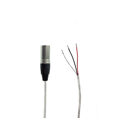 Plenum Jacket Balanced XLR Audio Cable Male to Blunt