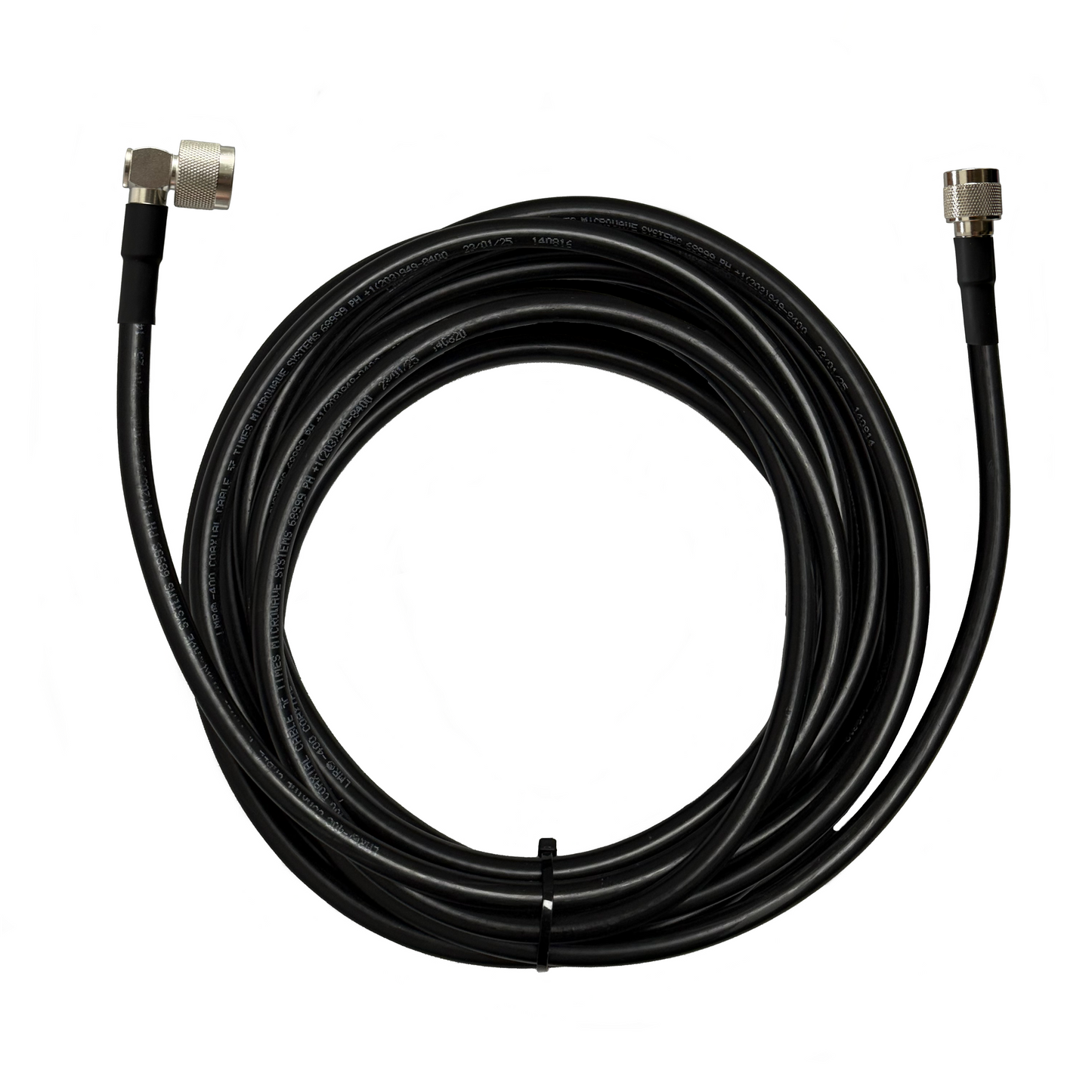 N Male to N Male Right Angle Times Microwave LMR-400 50 Ohm Cable