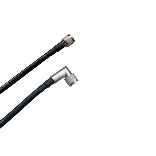 N Male to N Male Right Angle Times Microwave LMR-400 50 Ohm Cable