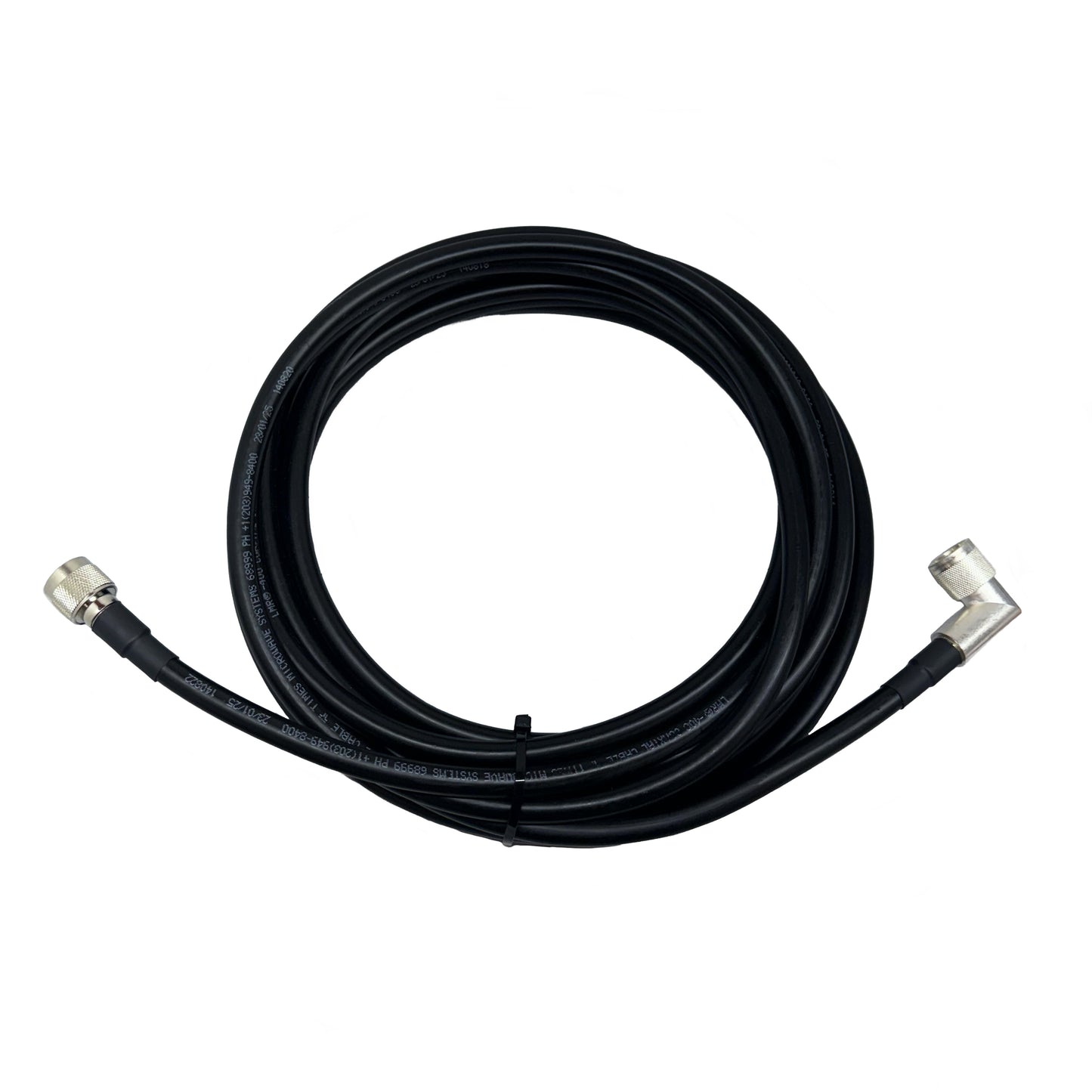 N Male to N Male Right Angle Times Microwave LMR-400 50 Ohm Cable