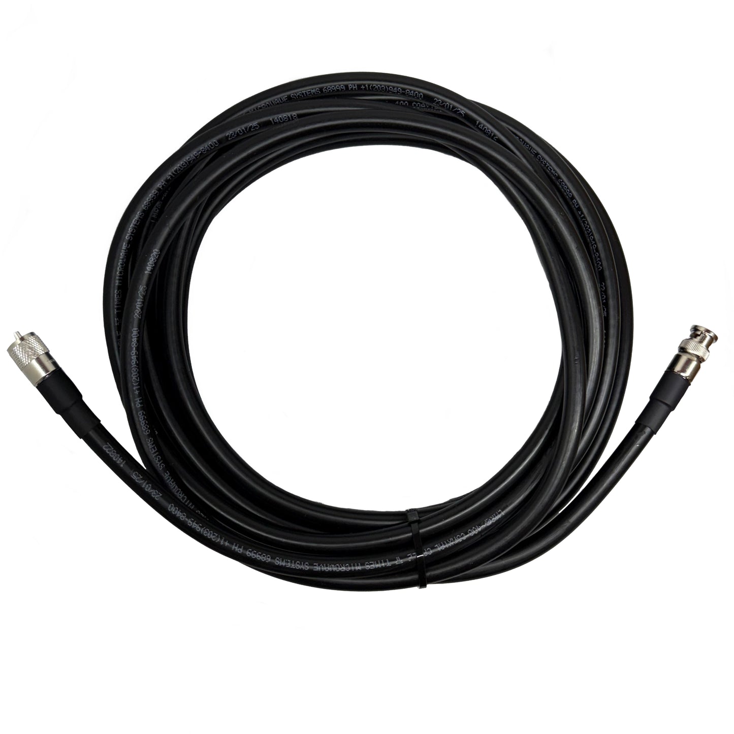 BNC Male to UHF PL259 Male Times Microwave LMR-400 Cable 50 Ohm