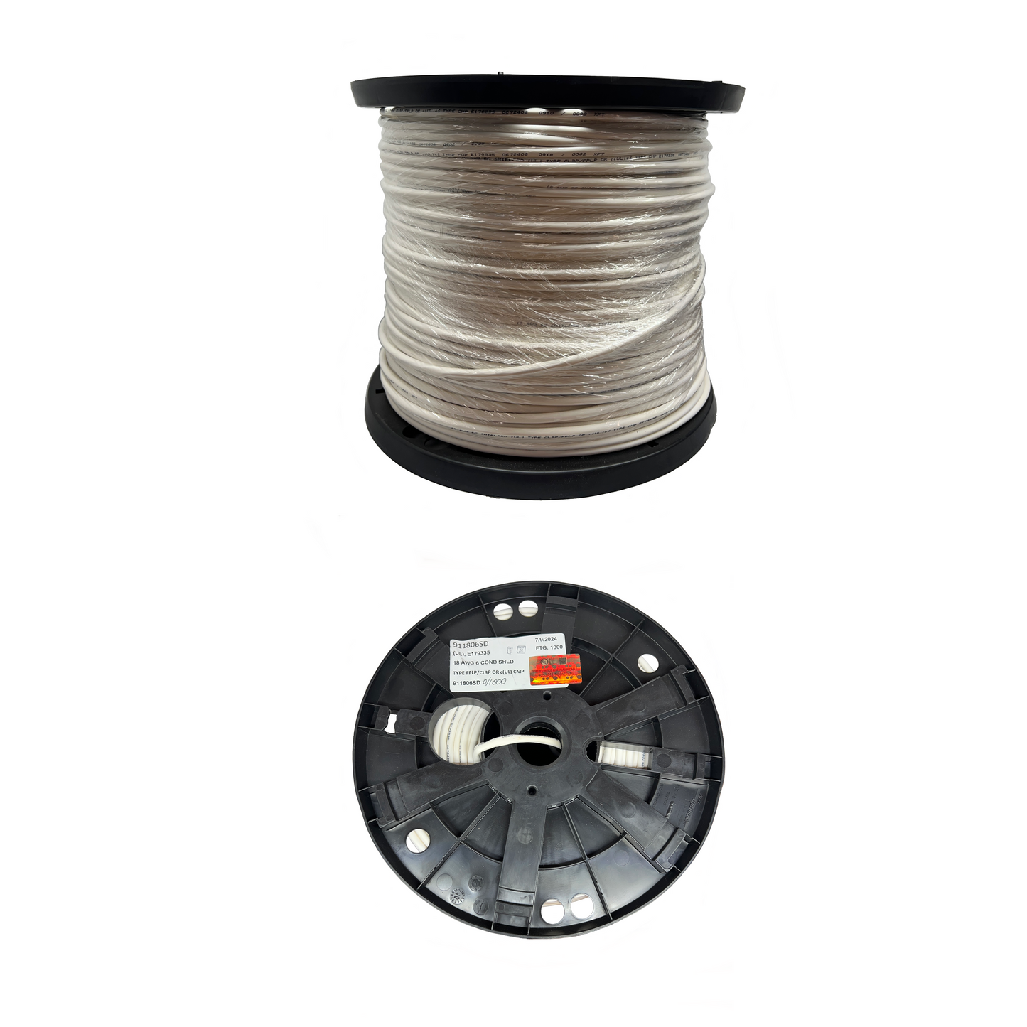 18 AWG 6 Conductor Stranded Shielded Plenum Cable