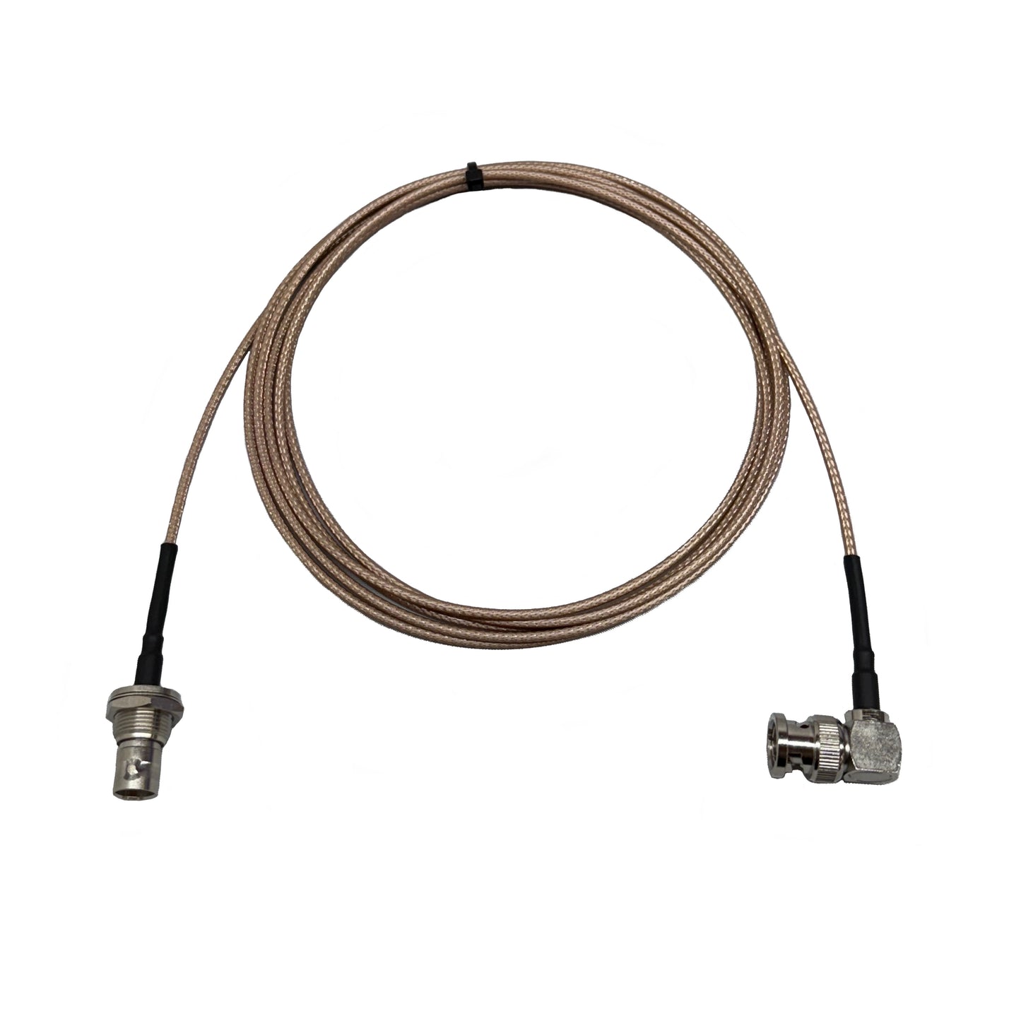 BNC Right Angle Male to BNC Female Bulkhead RG179 Adapter Cable 75 Ohm