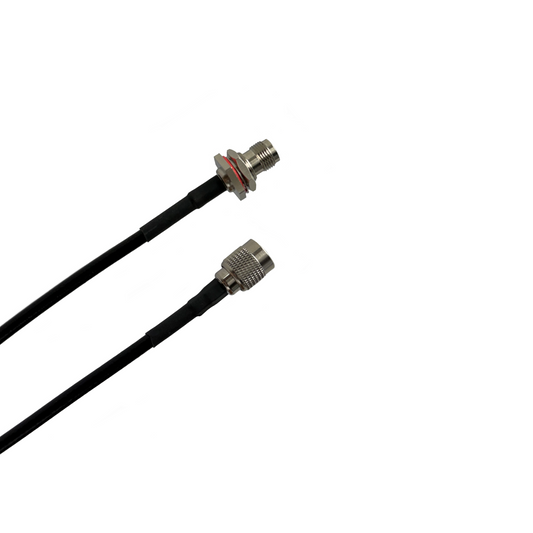 TNC Reverse Polarity Male to TNC Reverse Polarity Female Bulkhead LMR-195 Cable
