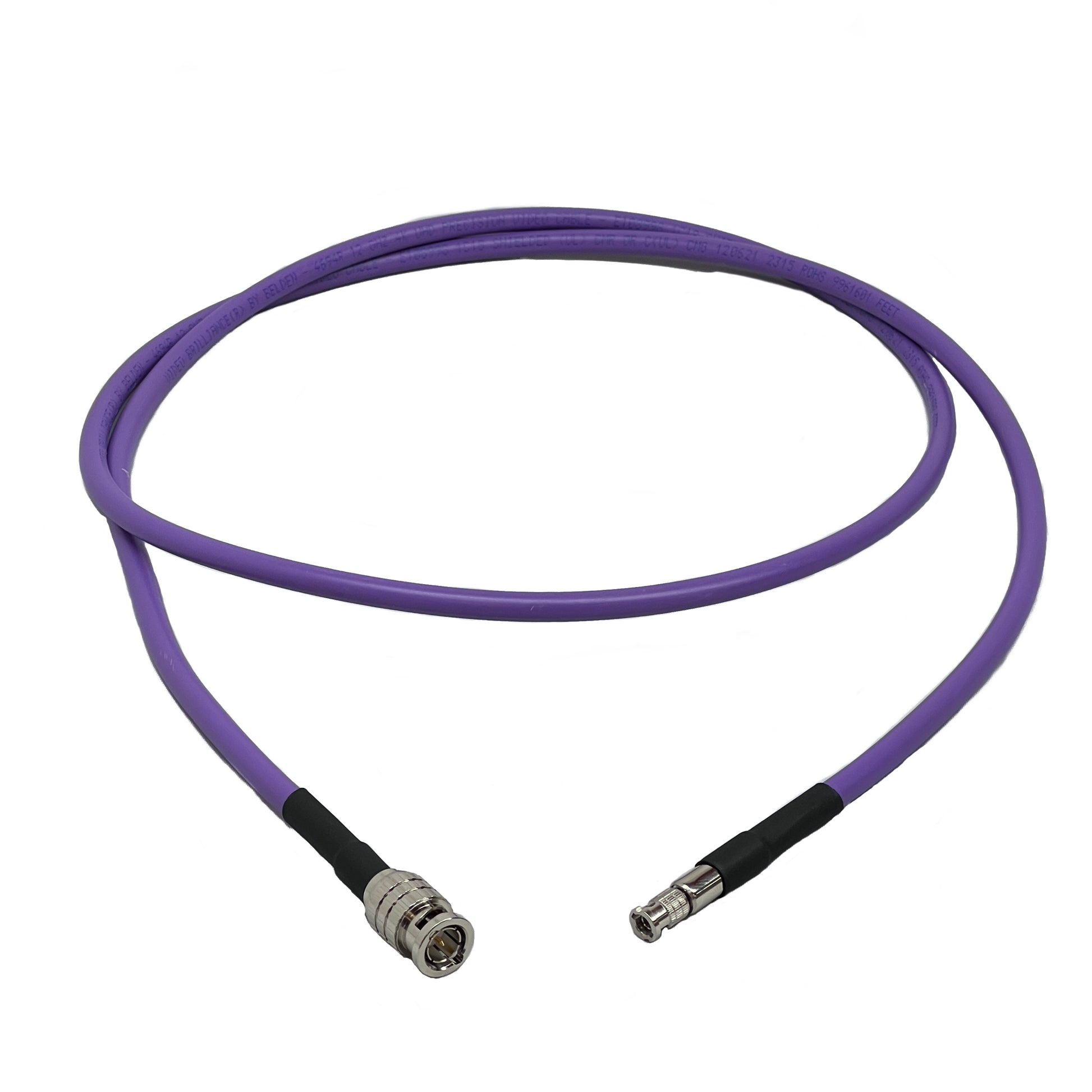 12G High Density BNC Male to BNC Male HD-SDI Cable with Belden 4694R