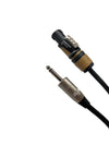 Speakon to 1/4" TS Speaker Cable 14 AWG 2 Conductor