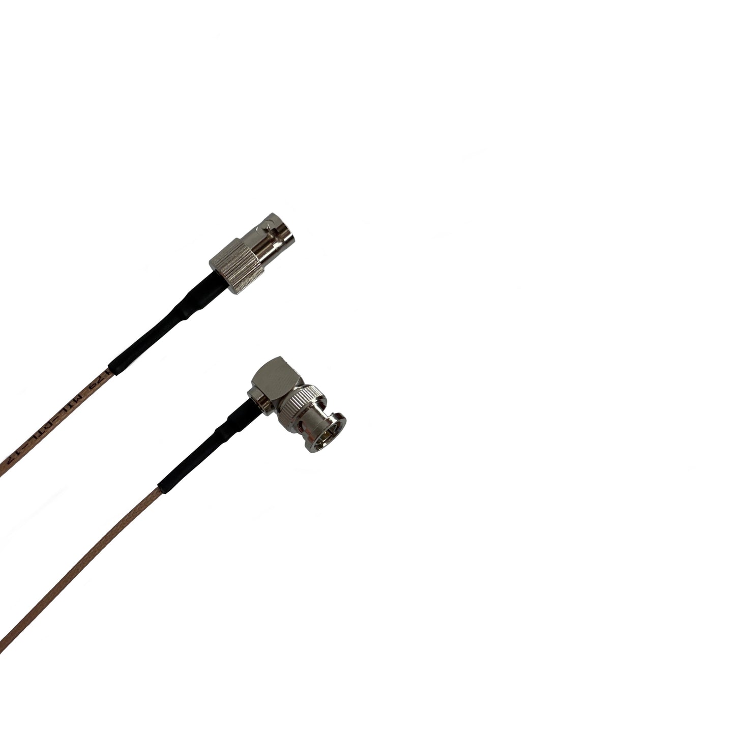 BNC Right Angle Male to BNC Female RG179 Adapter Cable 75 Ohm