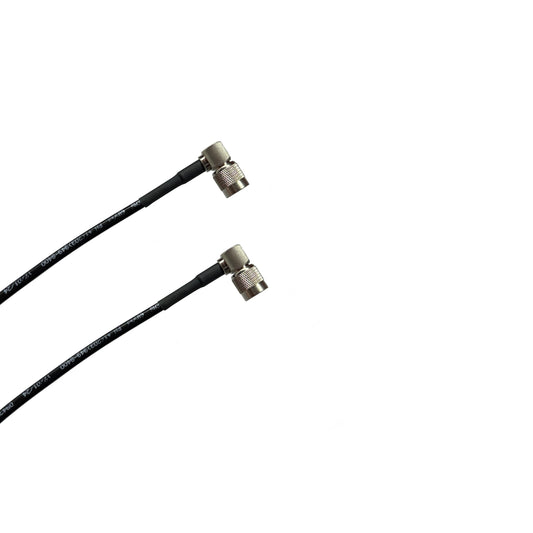 TNC Male Right Angle to TNC Male Right Angle LMR-195 Times Microwave Cable