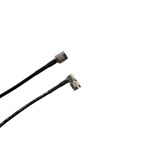 TNC Male to TNC Male Right Angle Times Microwave LMR-195 Antenna Cables