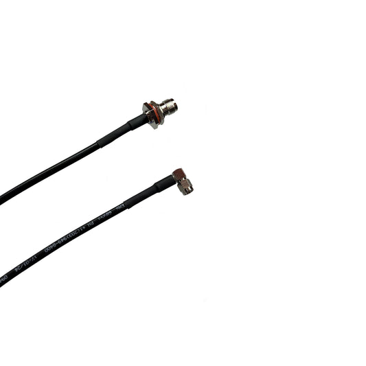 SMA Male Right Angle to TNC Female Bulkhead LMR-195 Extension Cable