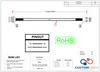 BNC Male to TNC Female Bulkhead LMR-195 Times Microwave Cables