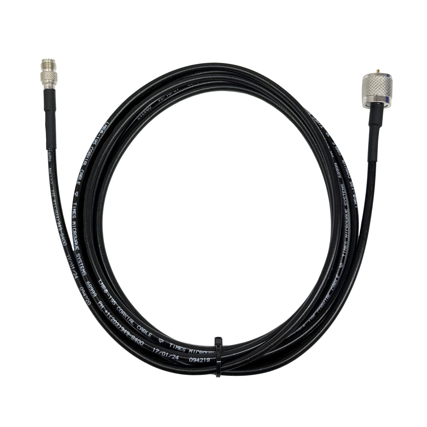 UHF Male to Mini UHF Female LMR-195 Times Microwave Antenna Cable