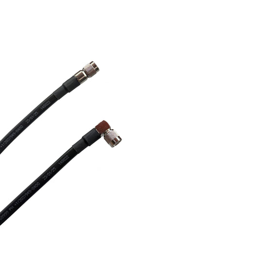 TNC Male to TNC Male Right Angle Times Microwave LMR-400 Cable 50 Ohm