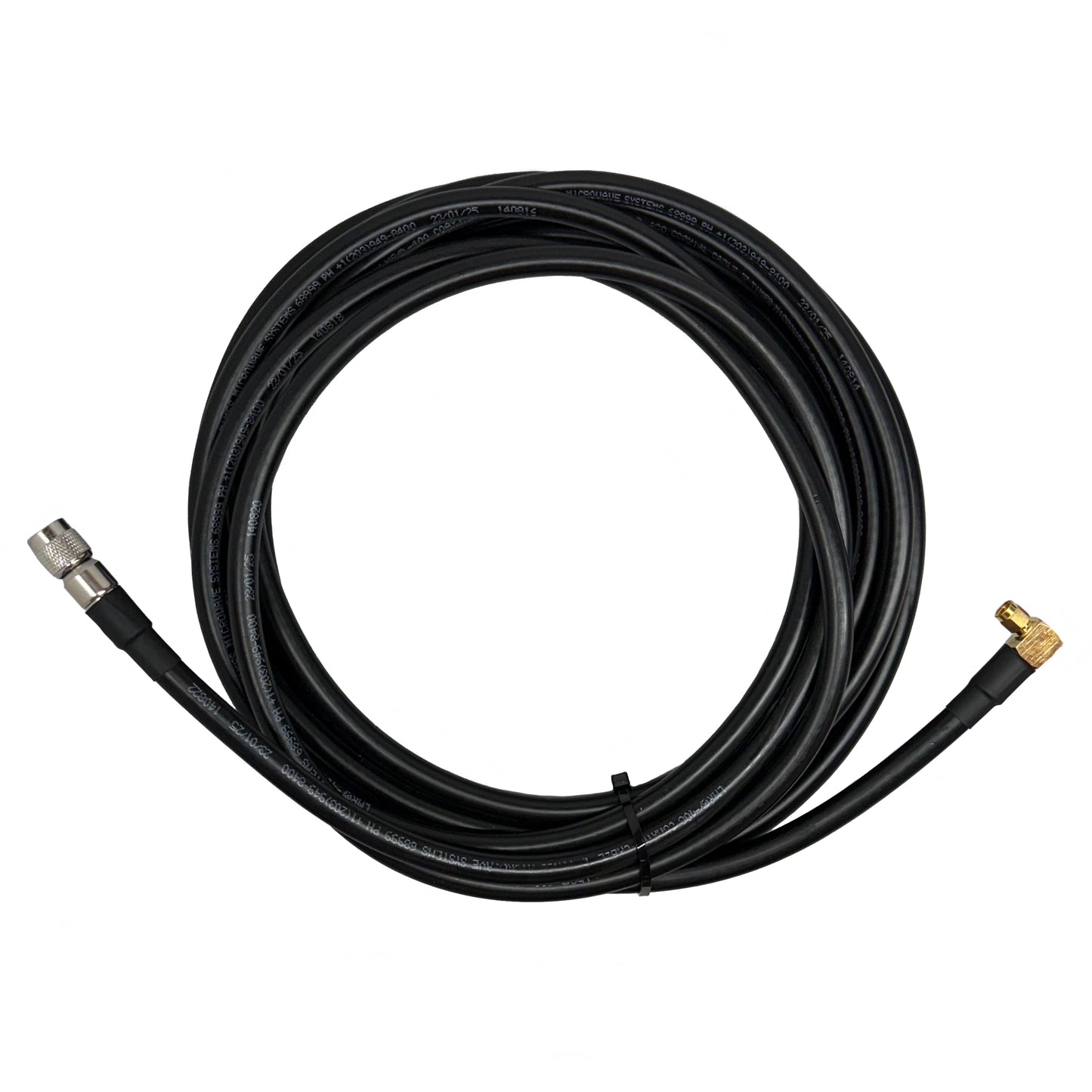 TNC Male to SMA Male Right Angle Times Microwave LMR-400 Cable 50 Ohm