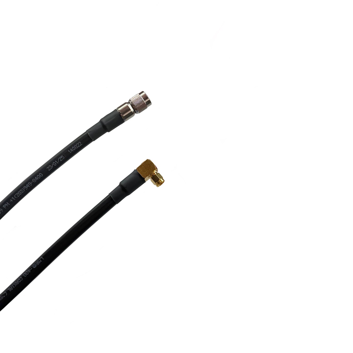 TNC Male to SMA Male Right Angle Times Microwave LMR-400 Cable 50 Ohm